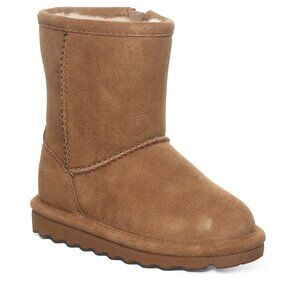$55 BEARPAW 🐾 Elle Toddler Zipper Suede | Hickory | 7 Toddler